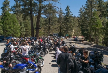 Riders at their destination - Newcomb's Ranch